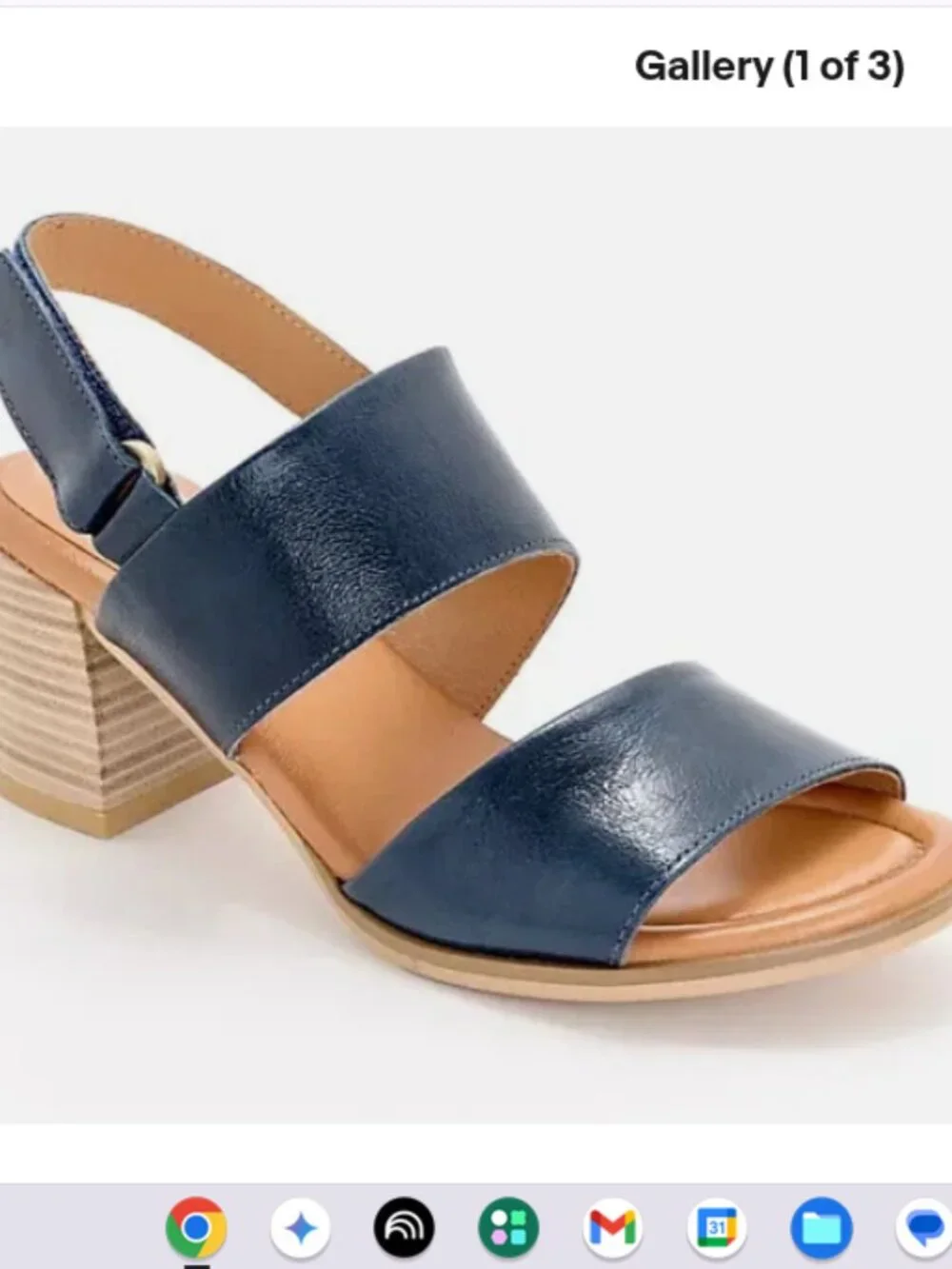 Miz Mooz Leather Adjustable Heeled Sandals-Rorie-Navy-EU 37 (US 6.5-7)-A684748